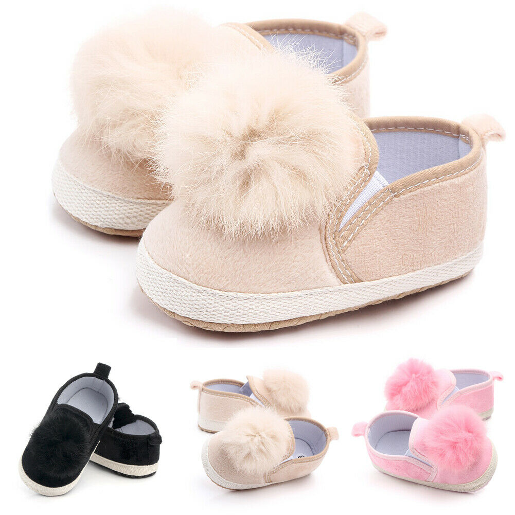 Småbarn flicka spjälsäng skor nyfödda baby mjuk sula prewalker halkskydd barnvagn sneakers