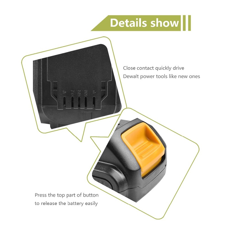20V 12000mAh For DeWalt DCB200 MAX Rechargeable Power Tools Battery Replacement DCB181 DCB182 DCB101 DCF885 DCF887 + 3A Charger