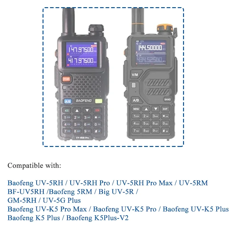 Baofeng UV-5RM bateria 2500/3800mAh oryginalna ładowarka USB-C dużej mocy BF-K5 Plus GM-5RH Pro Walklie Talkie akumulatory