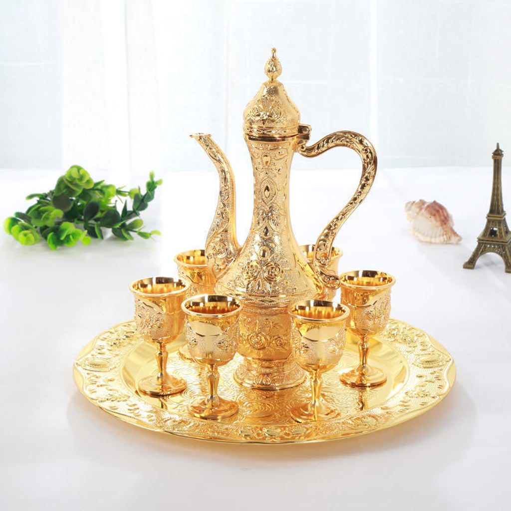 Wijn Set Drank Lade Europese Liquor Wijn Set Collectible Elegante Wijn Fles Plaat Drinkware Home Decor Huwelijkscadeau