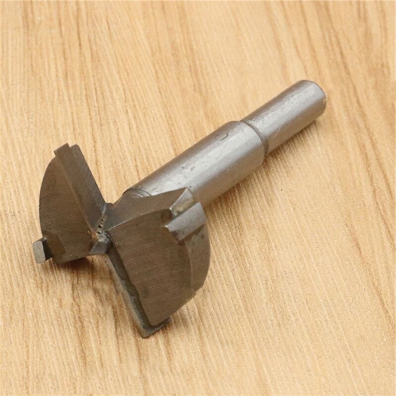 Juego de 5 piezas, fresa deshilachadora con punta central, broca de madera de carburo de 35/40/45/50/60mm de diámetro, perilla d