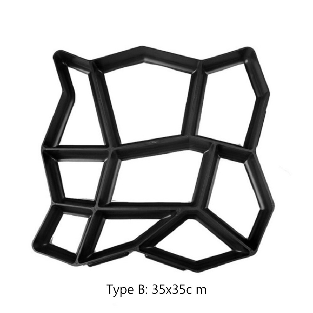 Garden Floor Walk Pavement Mold DIY Manually Paving Cement Brick Stone Road Concrete Path Maker Molds: 02