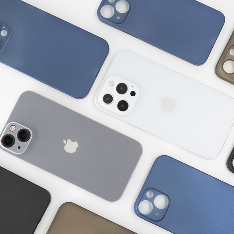 Coque de téléphone ultra fine pour Apple iPhone, coque arrière complète pour iPhone 13 Pro Max 256, iPhone 11 12 13 mini 14 Pro X Poly XS Max Cases, 0.3mm