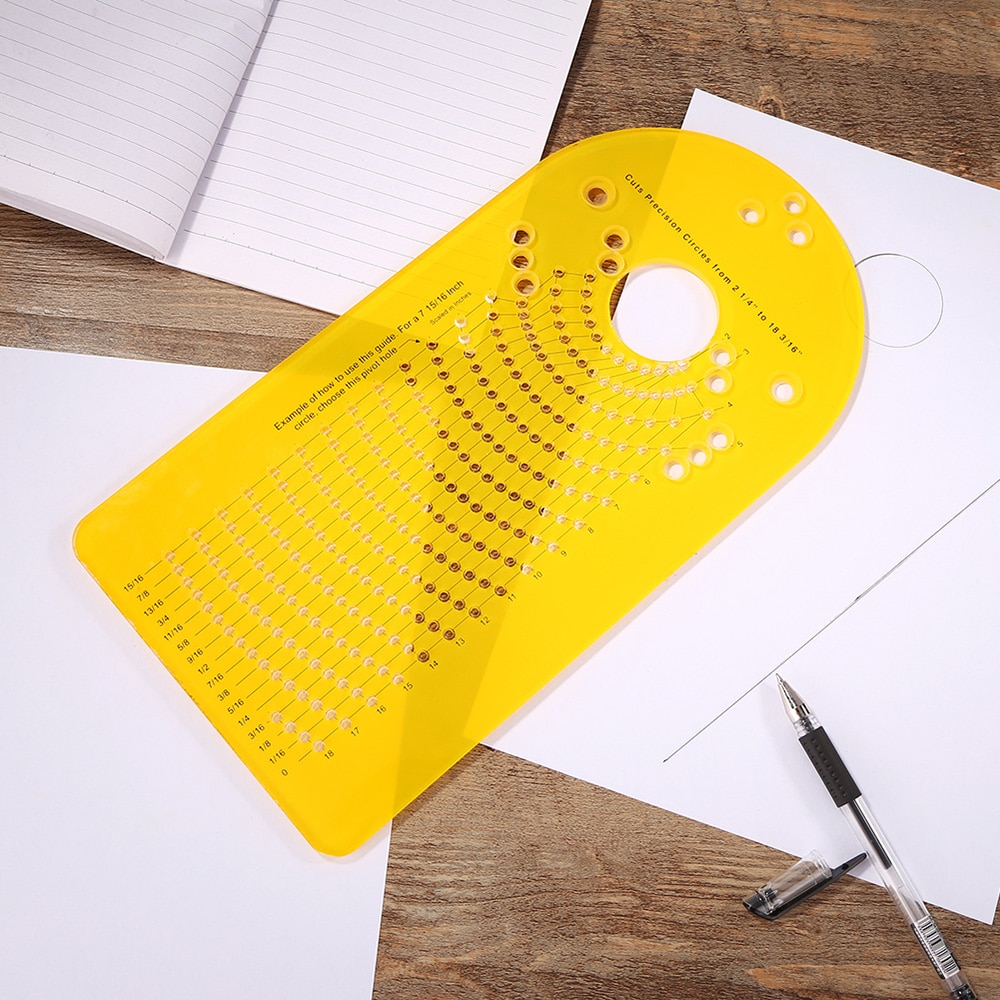 1 Pc Circle Cutting Jig For Electric Hand Trimmer Wood Router Woodworking Milling Circle Groove DIY Hand Woodworking Tool Set