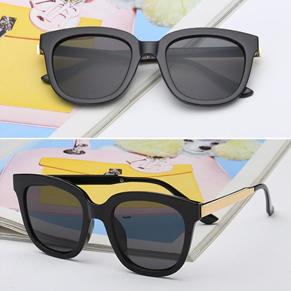 Korean Style Large Frame Square Sunglasses Fashionable Color Reflective Sunglasses