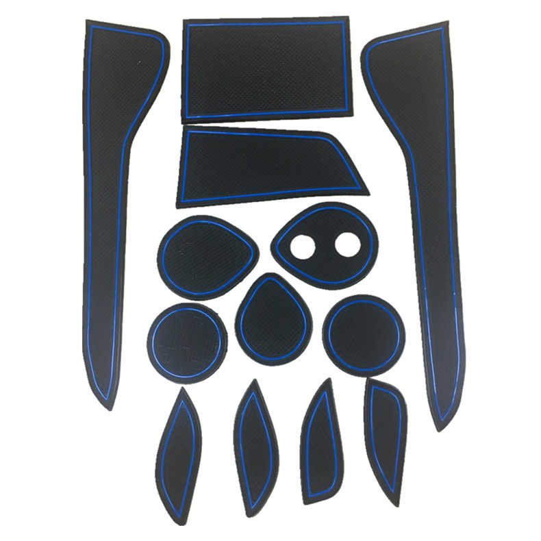 Voor Toyota CHR C-HR accessoires Poort slot pad antislip Cup pad rubber Deur Groef Mat Interieur decoratie trim