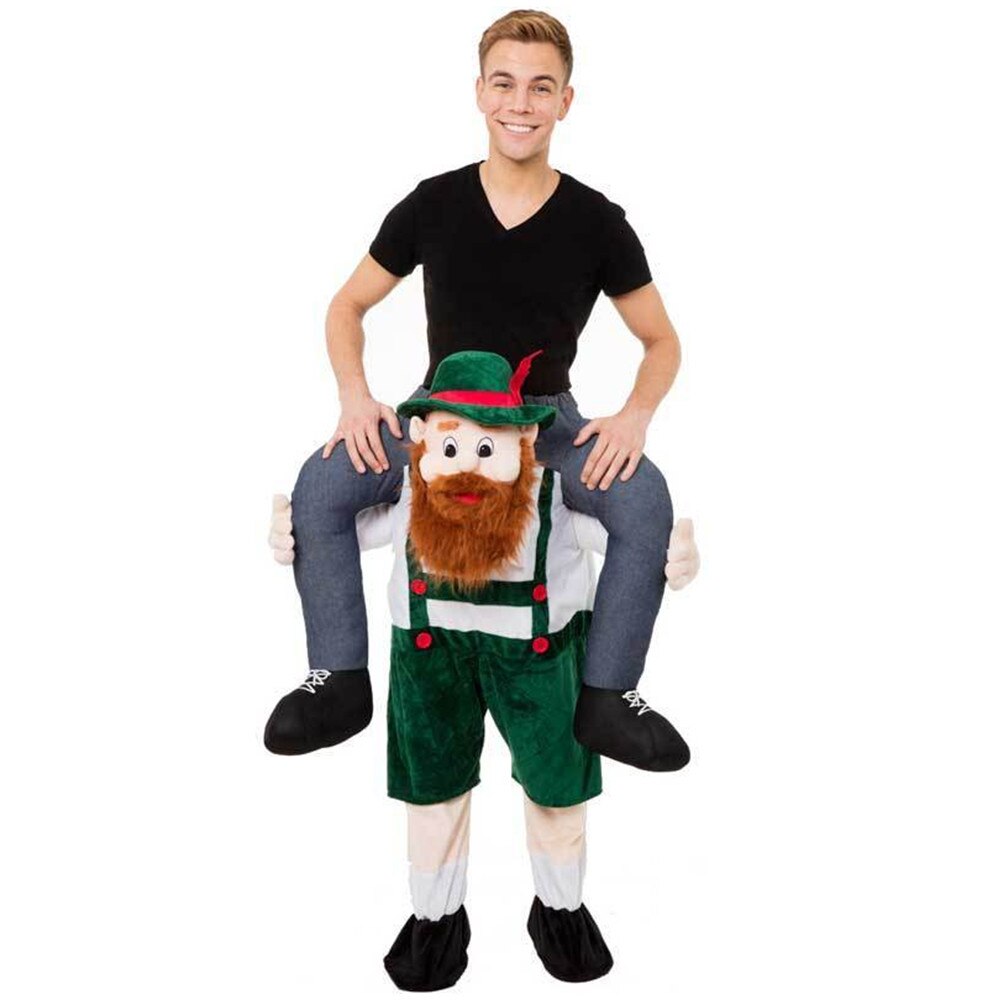 Adult Unisex Mascotte Kostuum Kostuum Dier Grappig Fancy Dress Cosplay Broek Bevestigd Valse Menselijk Benen