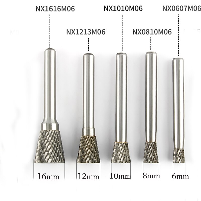 Inverted Cone Shape Alloy Rotary File 1pcs Hard Metal Grinding Head Milling Cutter Tungsten Wood Carving Tool N-Type