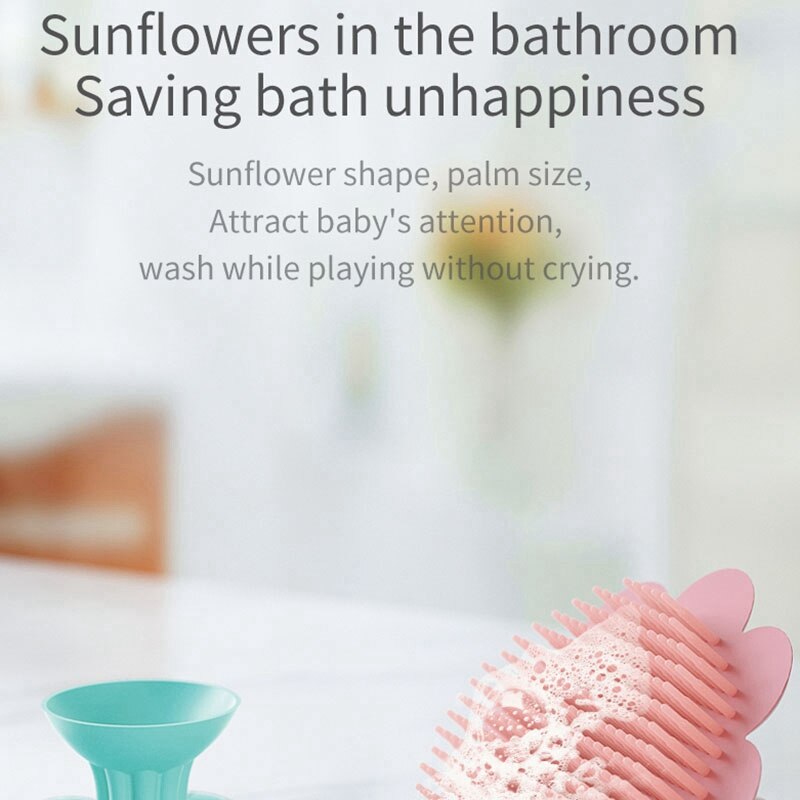 Baby Silicone Shampoo Brush Clean Exfoliating Silicone Brush Shower Bath Care Household Tools for Scalp Massage