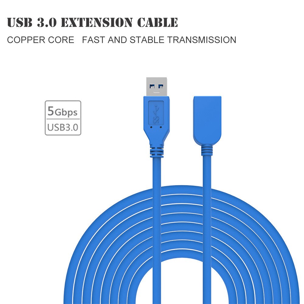 USB Extension Cable USB 3.0 Male To Female Cable for Camera PC PS4 Smart TV High Speed Charger&amp;Data USB 3.0 2.0 Cable Extender