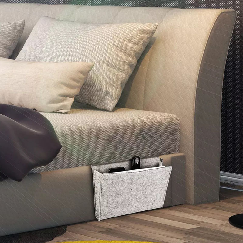 Bed Hanging Bag Pure Clor Mattress Holder Bag 27*7*22CM Hanging Type 1Pcs Felt Bedside Caddy Bedroom Organiser Storage Dispenser