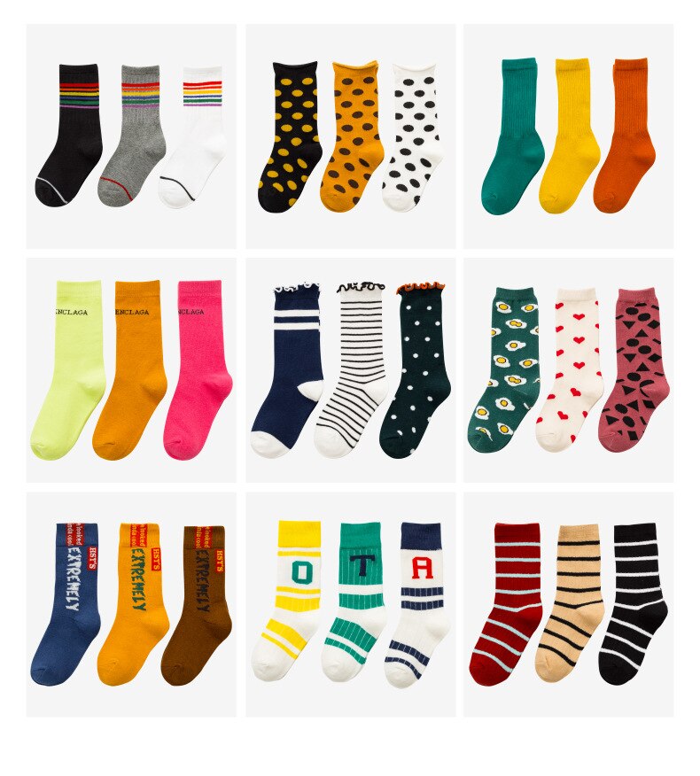 Bébé et enfant en bas âge garçon 9-pack chaussette équipage hiver automne bambin enfants fille chaussettes