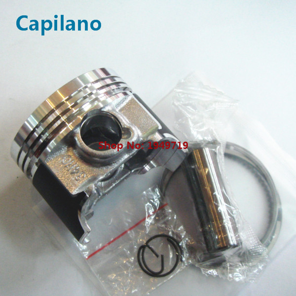 motorcycle piston with piston ring piston pin AN125 for Suzuki 125cc AN 125 engine cylinder spare parts 52mm diameter