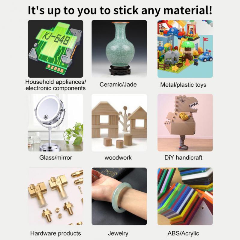 50/10ML UV Bonding & Welding Glue Kit Super Bonding UV Glue with Black Light, Quick-Drying for Bonding Glass, Metal Repair Tools