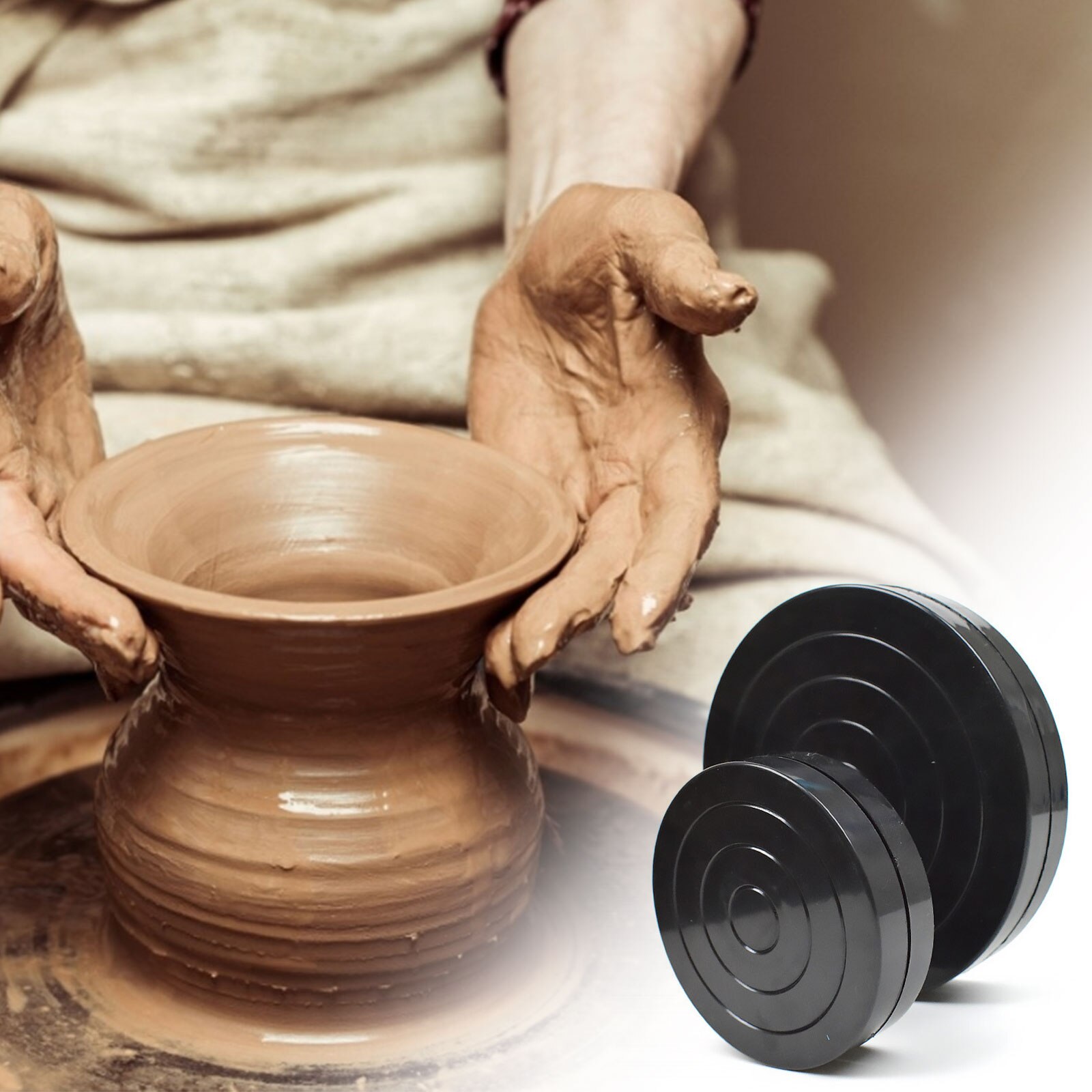 Aardewerk Wiel Draaitafel Aardewerk Draaitafel Lazy Susan Roterende Schijf Draaitafel Klei Aardewerk Sculptuur Gereedschap 11.5/18Cm