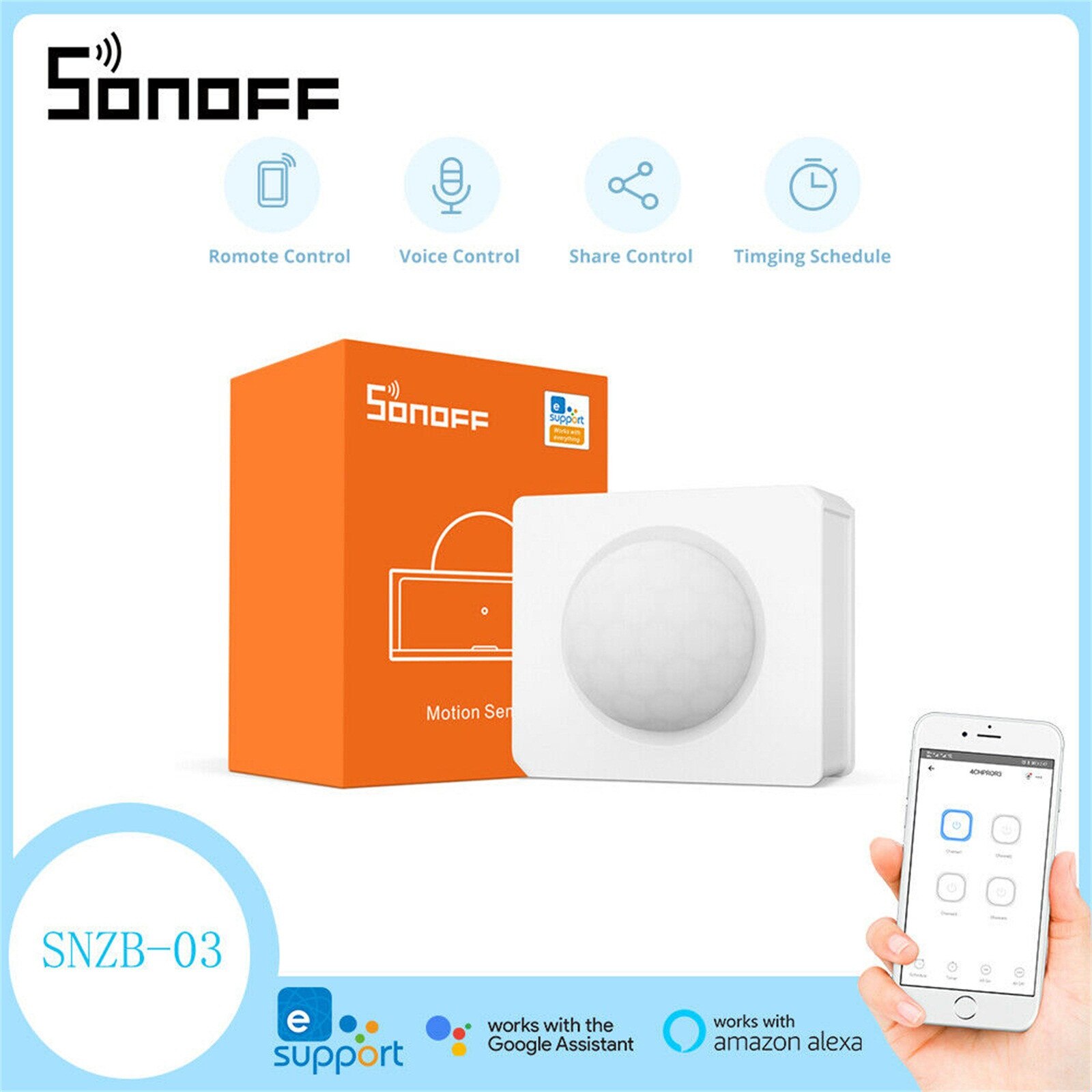 Motion Sensor Smart Home Detect Alarms for Android IOS Smart Wifi Remote Motion Sensor: Default Title