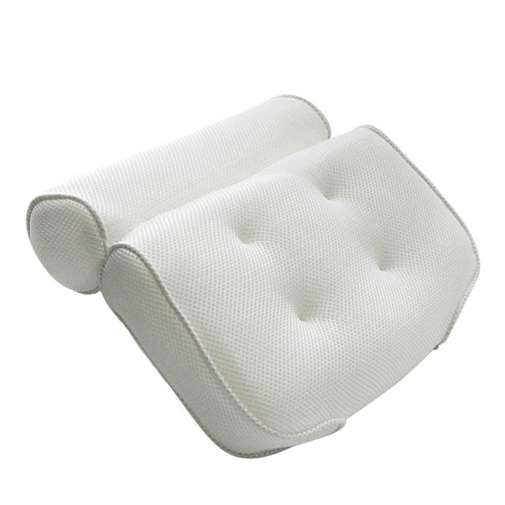 3D Mesh Spa Antislip Cushioned Bad Spa Kussen Bad Head Rest Kussen Met Zuignappen Voor Hals en Terug Badkamer Supply: Default Title