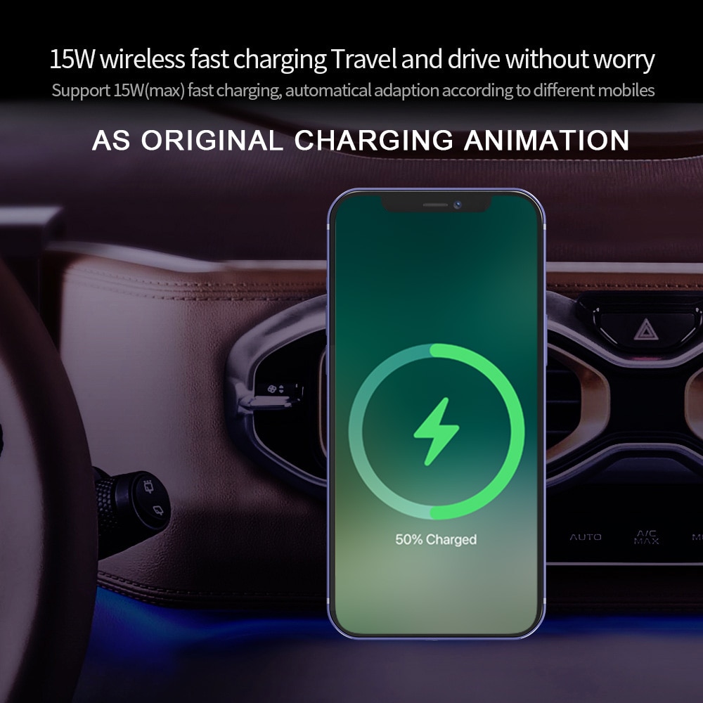 Neueste Magnetische Drahtlose Auto Ladegerät Halterung für iPhone 12 Pro Max mini Magsafing Schnelle Lade Drahtlose Ladegerät Auto Telefon Halter