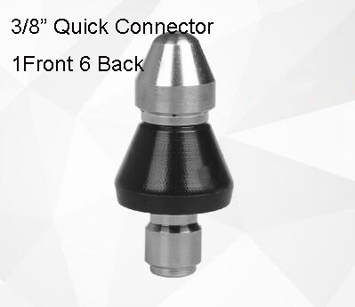 Hogedrukreiniger Riool Afvoer Reinigingssproeier Rvs Afvoer Schoner Nozzle Rioolbuis Cleaner Spray Nozzle: Groen