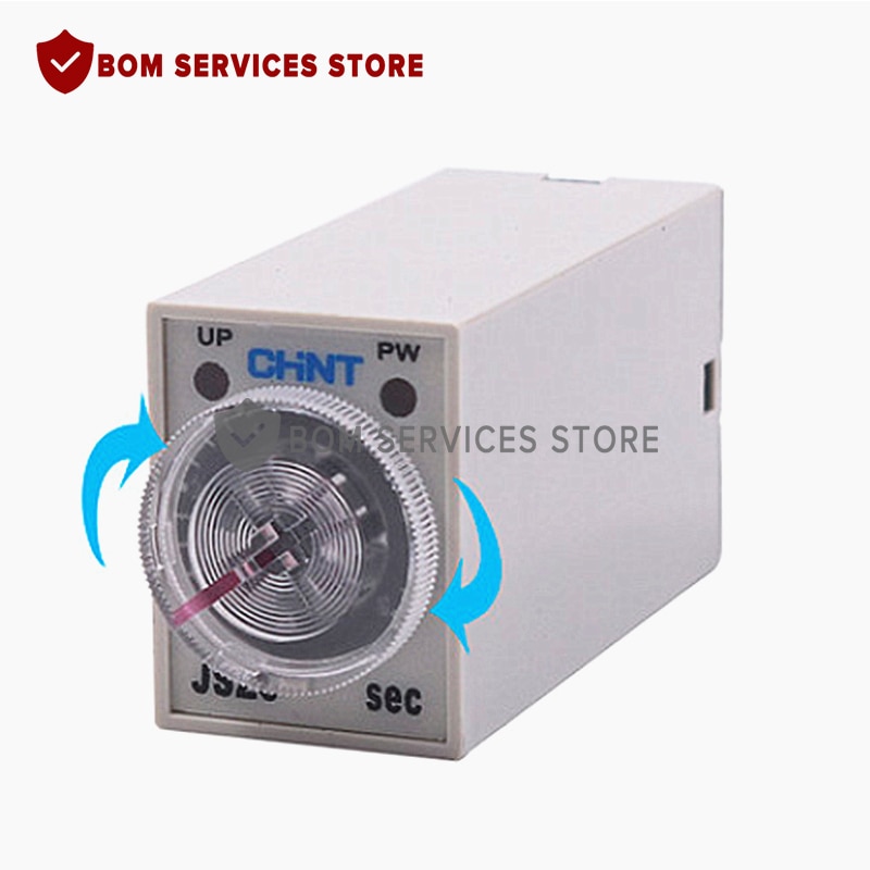 Brand H3Y-2 DC 12V 24V /AC 110V 220V Delay Timer Time Relay 0 - 30 Minute with Base 5A