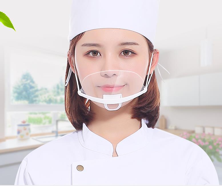 40 stuks masker tegen druppels catering voedsel hygiëne plastic keuken restaurant spit speeksel chef masker
