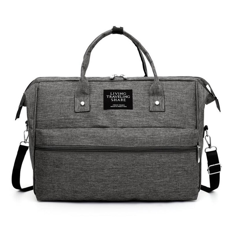Large Capacity Diaper Bag Baby Nappy Bag Mummy Daddy Backpack Waterproof Casual Laptop Bag Milk Bottle Bag: gray