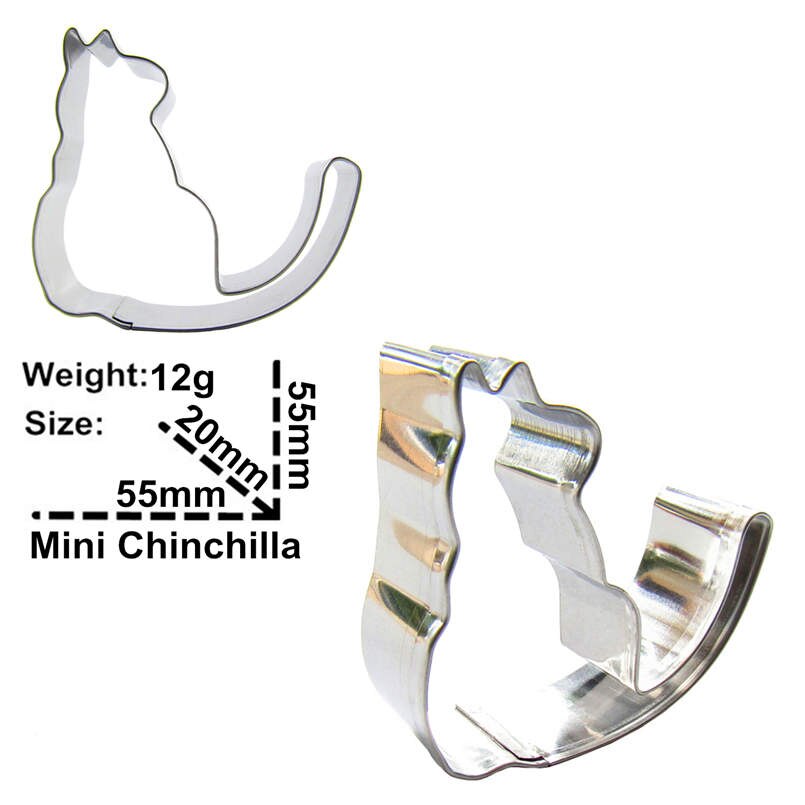 mini szynszyla kształt 3 części biszkoptowe formy robić pieczenia, narzędzia robić pieczenia, ciasto dekorowanie miękkich cukierków.