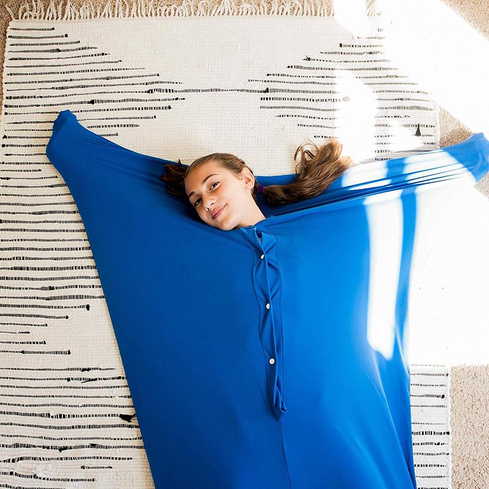 Calcetín sensorial para niños, envoltura de cuerpo completo para aliviar el estrés, ansiedad, elástico, seguro, cómodo saco transpirable para niños y niñas