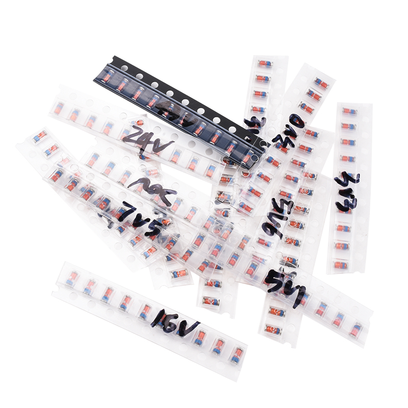 200Stck ZMM 3V 3V3 3V9 4V7 5V1 7V5 8V2 10V 12V 15V 16V 18V 20V 24V LL34 SMD Zener Diode paket 1/2W 0,5 w Chip Zener Diode