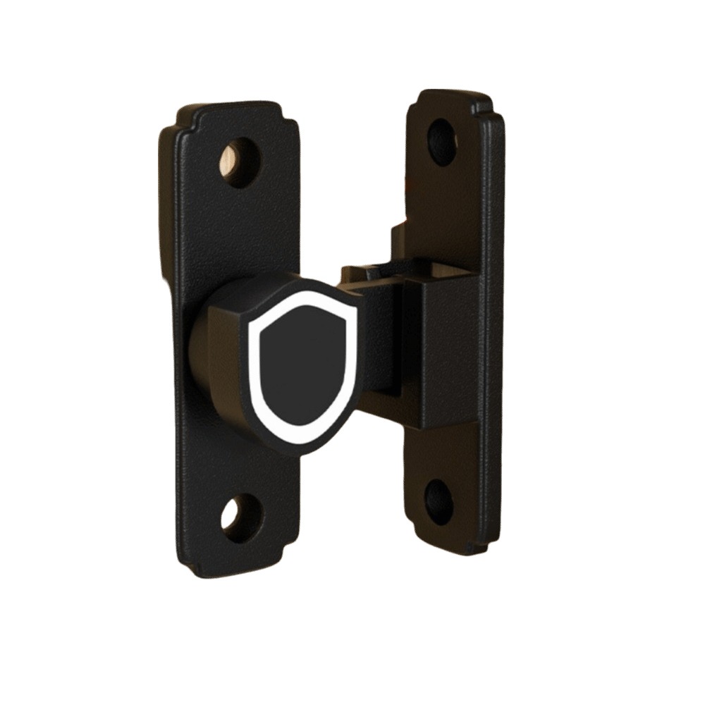 Multiuso 90 /180 graus porta deslizante captura de segurança resistente parafuso de porta noctilucente anti-roubo ferrolho porta alternância ferragem: Marrom acinzentado