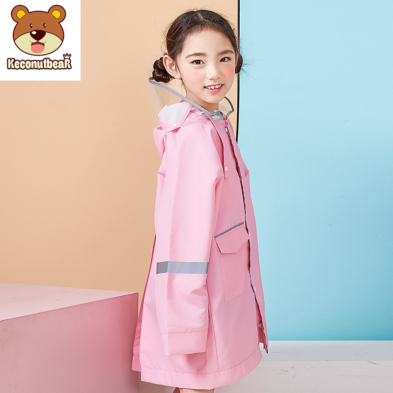 Height 90-170 cm waterproof raincoat for children kids baby rain coat boys girls middle school students rain poncho jacket