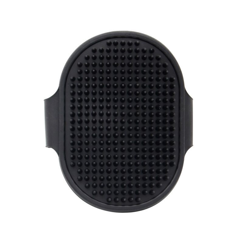 Pet Dog Cat Bath Brush Comb Rubber Glove Hair Fur Grooming Massaging Massage Pet Shower Dog Brushes Toys: black