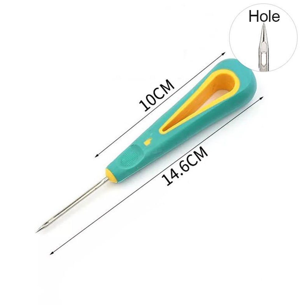 Awl Haken Nadel Stahl Hefter Loch Stanzen Nähen Awl Nadeln Pro Leder Schuhe Reparatur abnehmbar Hand Hefter verjüngen