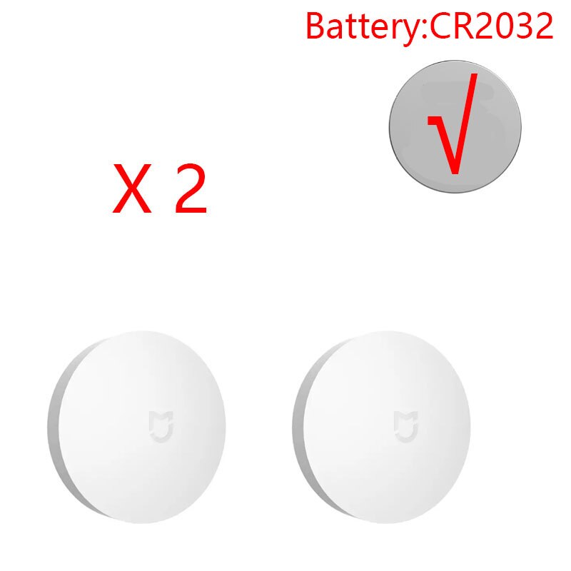 Xiaomi Mijia – interrupteur sans fil Intelligent, accessoires pour appareils de maison, Center de contrôle Intelligent, WiFi, télécommande: 2PCS With Battery