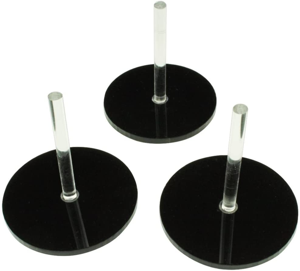 10pcs Assembling Acrylic Flight Airplane Aircraft Stands Figure Display aerial or space miniatures with Leg Round Circle Base