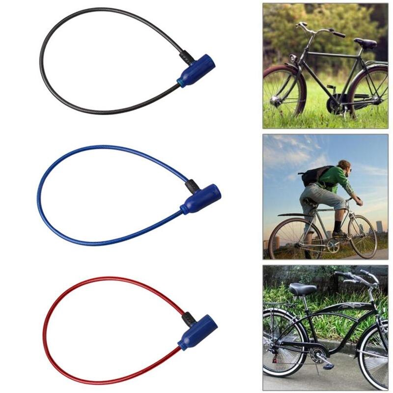 1Pc Mountain Bike Steel Wire Rope Metal Lock Universal Lock Lock Steel Security Anti-theft Outdoor Bicycle Safety O9A4