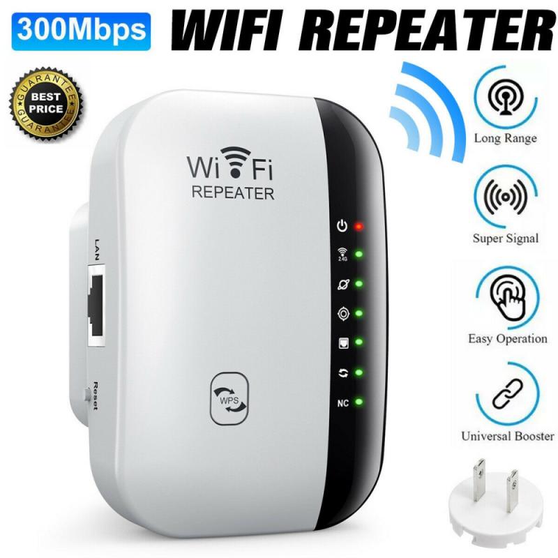 WiFi Signal Repeater Extender Range Booster Internet Network Amplifier US EU UK AU Plug