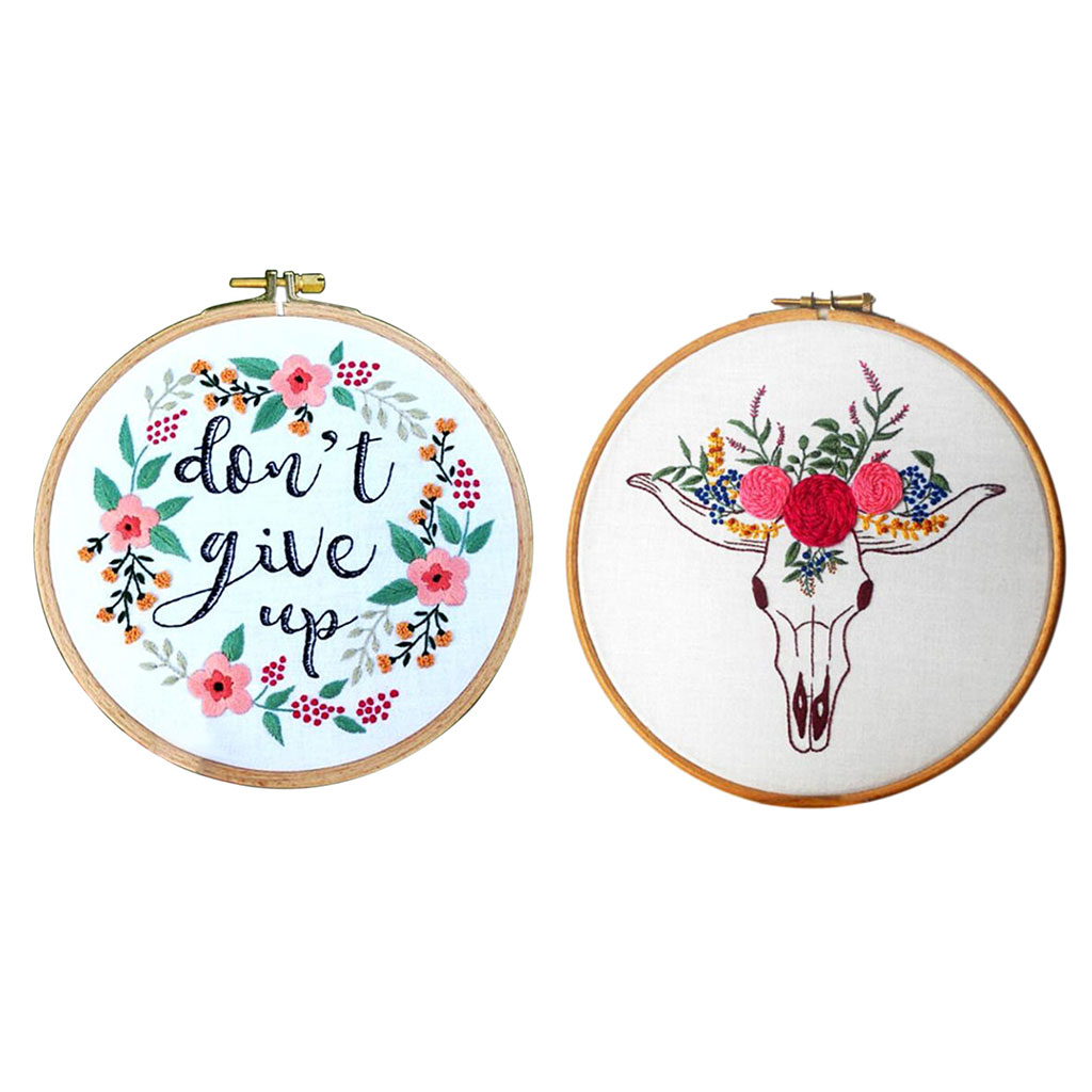 Borduurwerk Starter Kit Borduurpakketten Handgemaakte Handwerken Krans Patroon