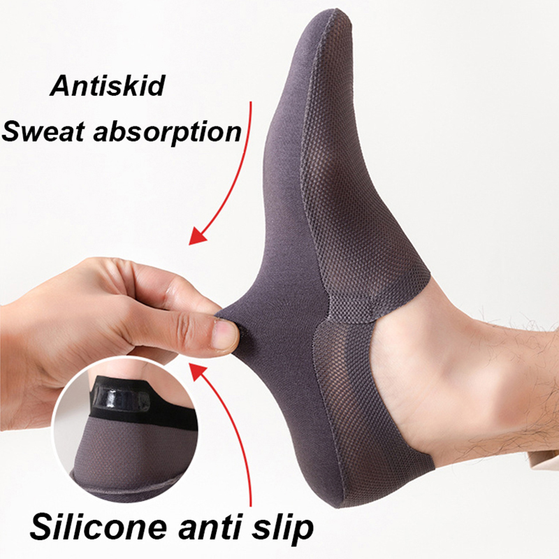 3 Paare/los Männer Stiefel Socken Sommer Dünne Unsichtbare Socke Atmungsaktive Sanft lässig Sox Elastische Gittergewebe Sokken Meias