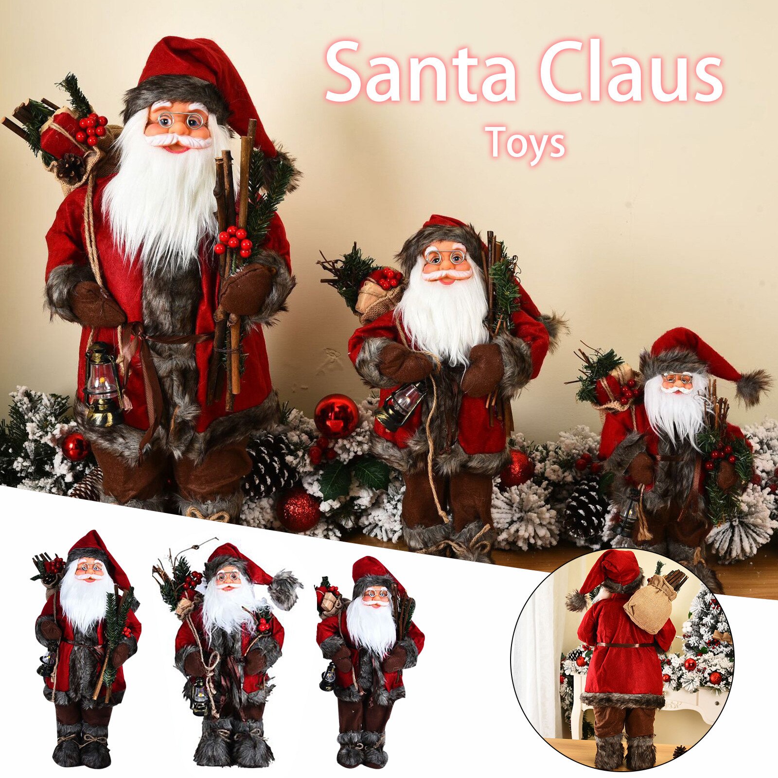 Papa Noel Creatieve Doek Kerstman Pop Mini Pop Speelgoed Tafel Decoratie Voor Thuis Xmas Decoratie Kerstman
