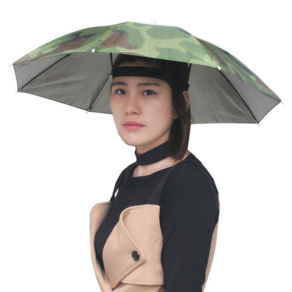 Chapeau parapluie pour plein air | Pliable, Anti-pluie, ombrage de soleil, couvre-chef pour adulte, casquette de pêche, couvre-chef, uiniversal, pour la maison: Camouflage