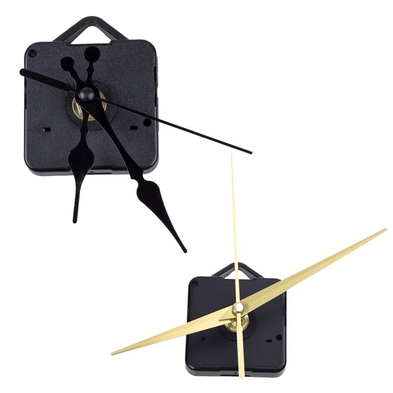 Quartz Clock Movement Mechanism Hour Hand DIY Repair Parts Kit &amp; Clock Movement Mechanism With Black Hour Minute Second Hand DIY: Default Title