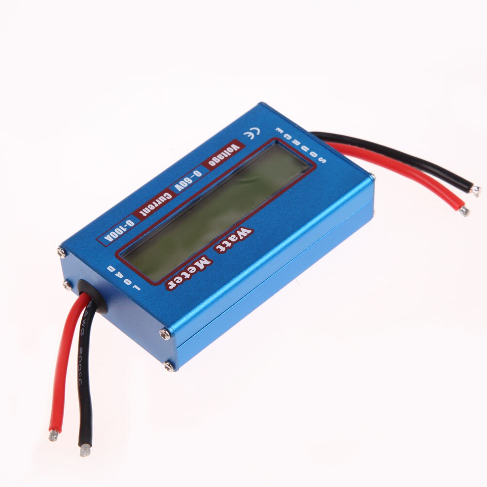 Digital Watt Meter Simple LCD DC Power Analyser Watt Volt Amp Meter Current Energy Meter Ammeter 12V 24V Solar Wind Analyzer