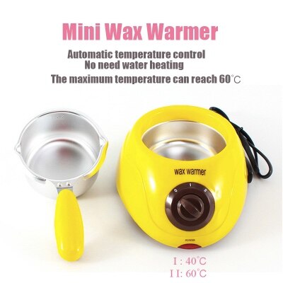 250Ml Mini Draagbare Wax Warmer Pot Spa Paraffine Therapie Haar Remover - Multi Functie Chocolade En Boter Verwarming En 100G Wax: wax warmer