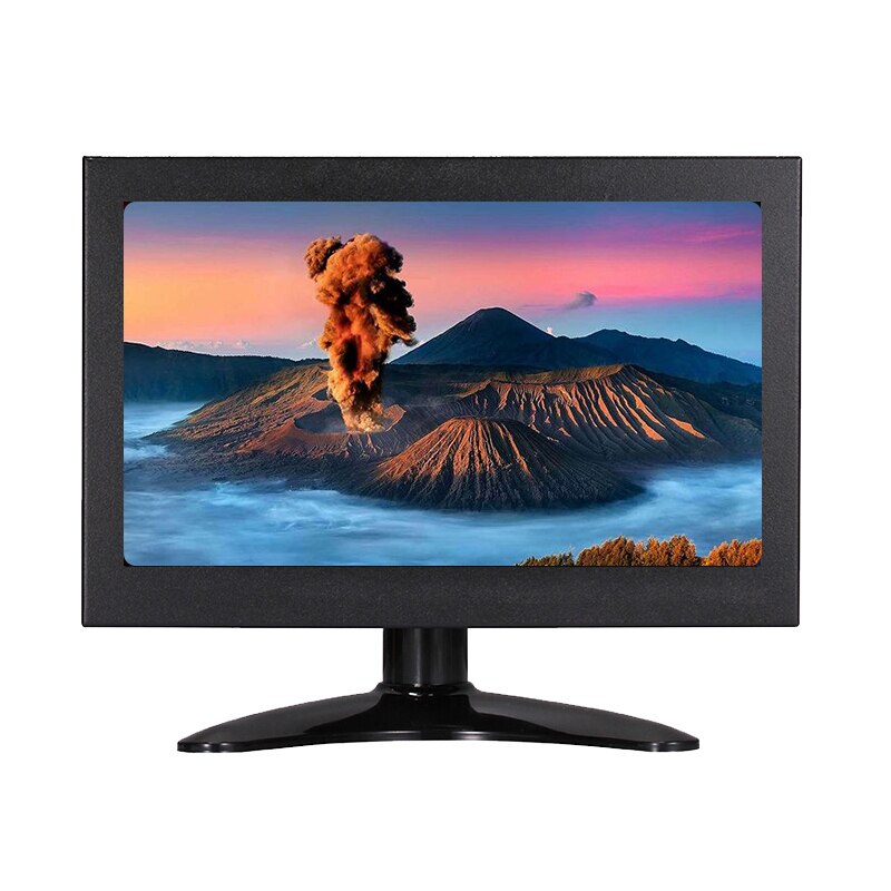 7 pollici LCD pieno HD 1024x600 Visualizzazione Portatile per PS3/xbox Macchina Fotografica del PC Mirini di Ingresso AV/VGA/HDMI/BNC Nero metallo Borsette tenere sotto controllo