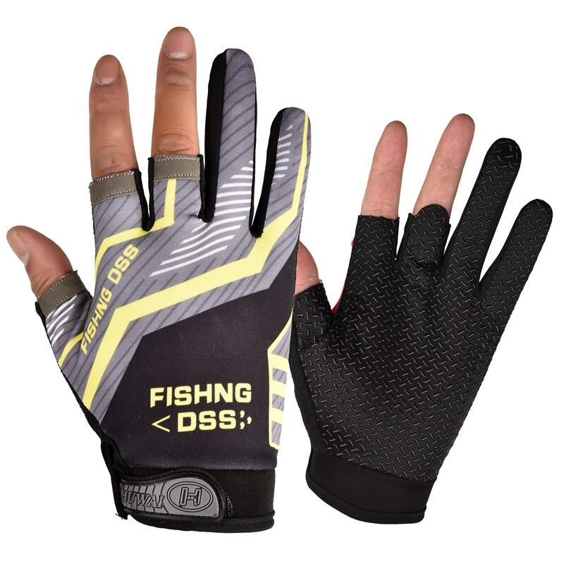 Guantes de pesca en hielo para hombre y mujer, guante sin dedos para pescar en hielo, con señuelo, aparejos de carpa, accesorios de ropa, guante deportivo cálido para exteriores, invierno,