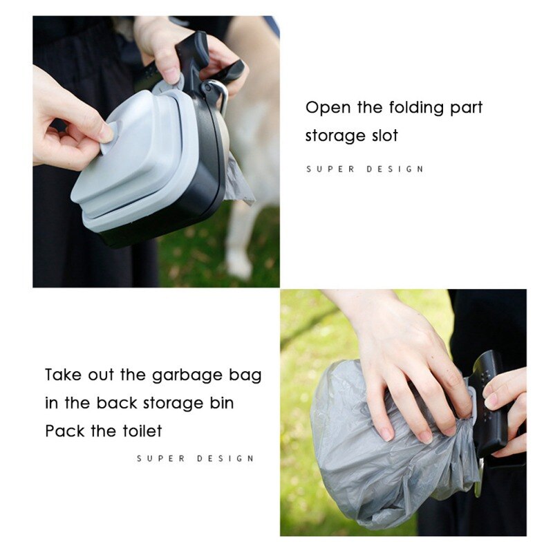 Pet Dog Travel Foldable Pick Up Poop Bag Foldable Waste Picker Poop Scoop Cleaning Tools Pet Products