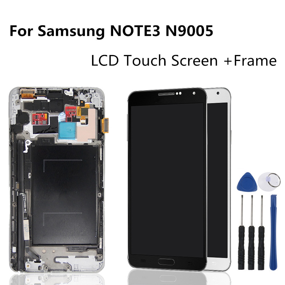 100% Getest Lcd Tough Screen Voor Samsung Galaxy Note 3 Lte Met Frame Digitizer Vergadering Voor Samsung Note 3 N9005 lcd-scherm