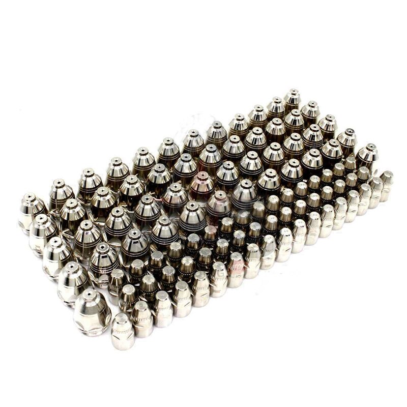 P80 Ongewervelde Plasma Cutter Snijden Plasma Verbruiksartikelen Snijbrander Accessoires Nozzle Tips Elektrode Cnc 100Pk