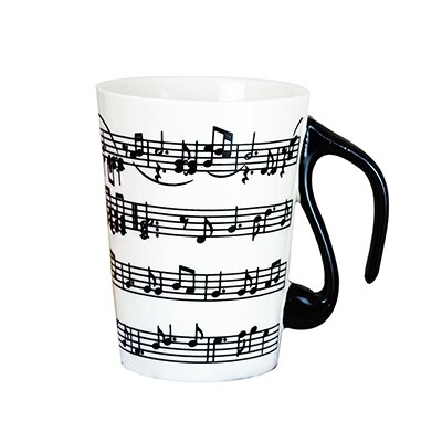 Transhome-taza de cerámica creativa para café, taza de café con nota Musical de Piano, taza de té, taza de viaje de porcelana para Taza de leche